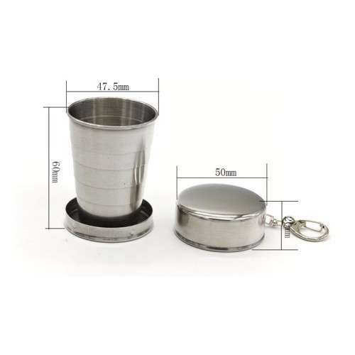 75 ML Stainless Steel Folding Cup