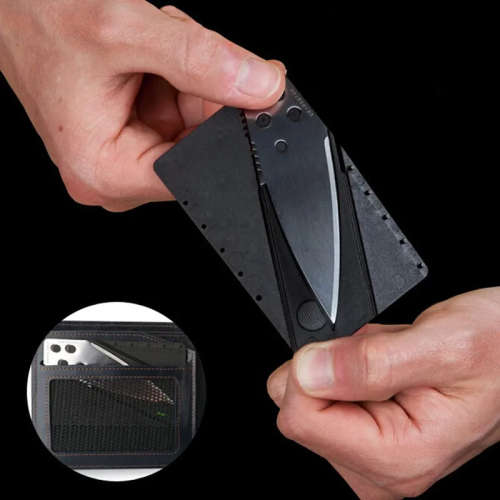 Card sharp Foldable Card/Knife - Black