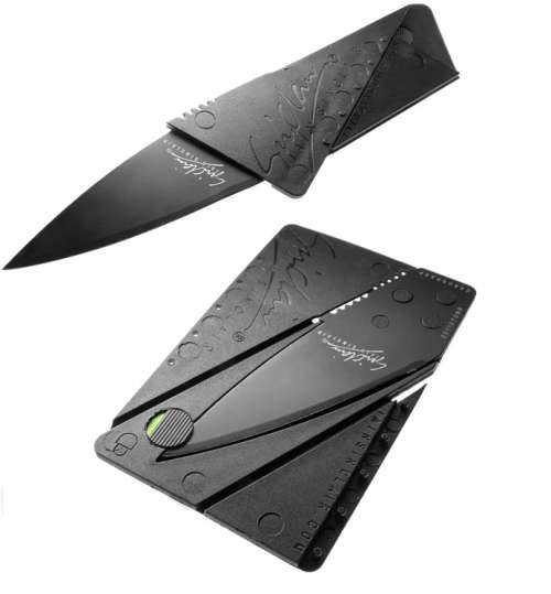 Card sharp Foldable Card/Knife - Black