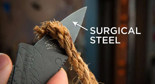 Card sharp Foldable Card/Knife - Black