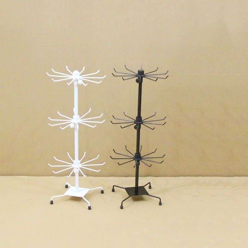 3-Tier Metal Rotating Display Stand (WHITE STAND)
