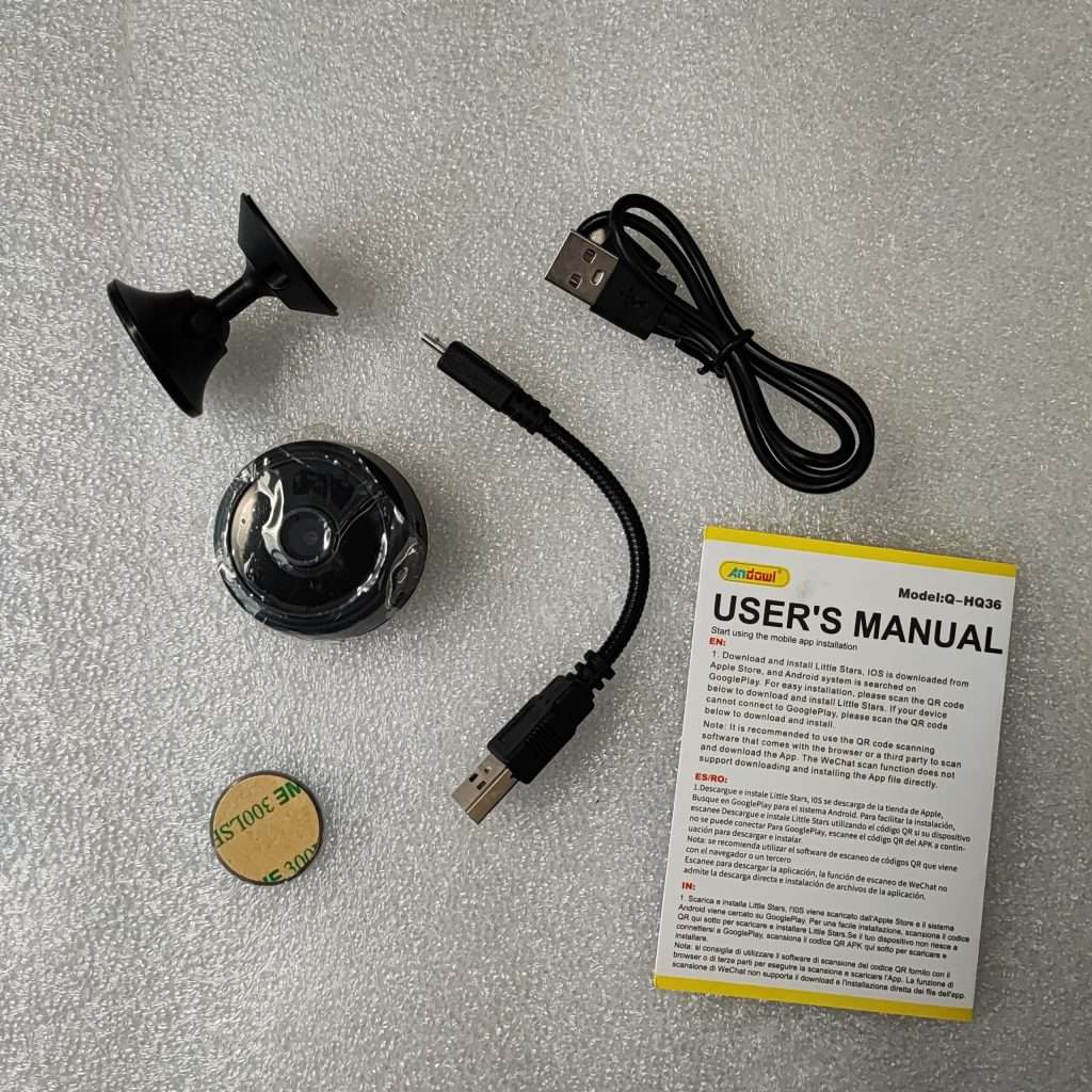 Andowl Q-HQ36 Mini WiFi Indoor IP HD Web Monitor Camera 2K