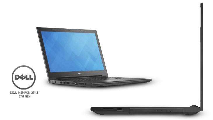 DELL INSPIRON 3543, INTEL CORE I5-5200U @2.20GHz , 8GB RAM , 1TB HDD , 2GB NVIDIA GEFORCE 840M