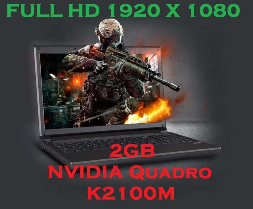 LENOVO THINKPAD W541 QUAD CORE I7-4910QM @2.79GHz,16GB RAM,512GB SSD, NVIDIA QUADRO K2100M,FULL HD