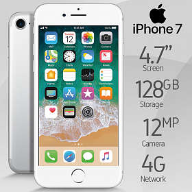 Apple iPhone 7 SILVER GREY  2GB RAM , 128GB Storage  EXCELLENT CONDITION