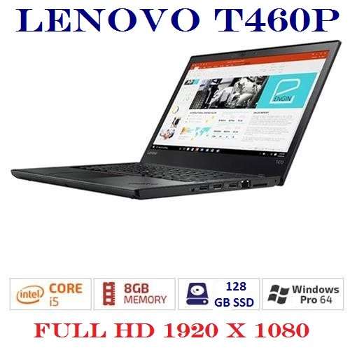 LENOVO THINKPAD T460P, CORE I5-6300HQ @2.30GHz,8GB RAM,128GB SSD , INTEL HD GRAPHICS 530 ,FULL HD
