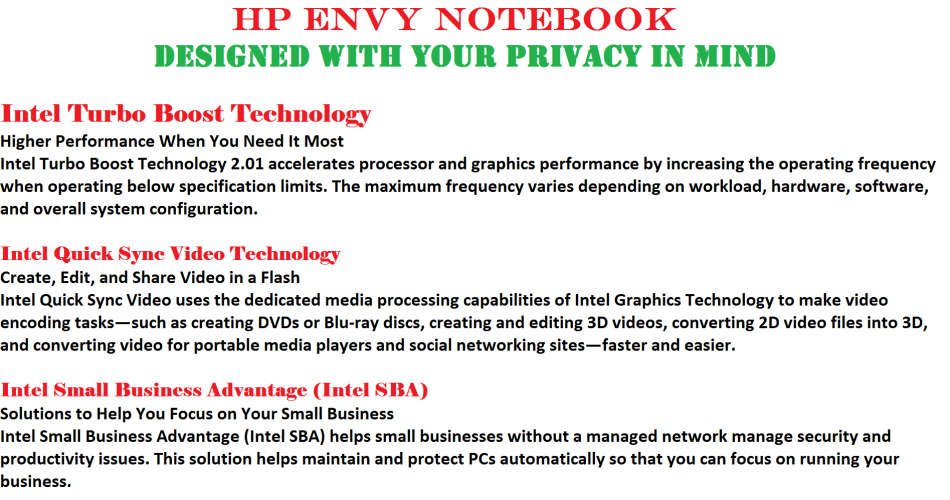HP ENVY NOTEBOOK , INTEL CORE I7-7600U @2.70GHz,12GB RAM ,512GB SSD ,INTEL HD GRAPHICS 620 FHD,BOX