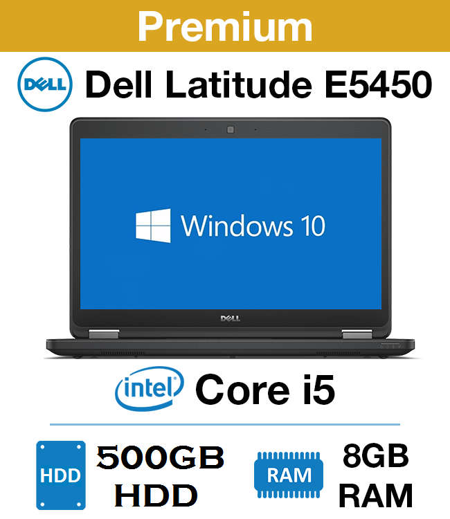 DELL LATITUDE E5450 , CORE I5-5300U @2.30GHz, 8GB RAM ,500GB HDD, INTEL HD GRAPHICS 5500, 4G WWAN