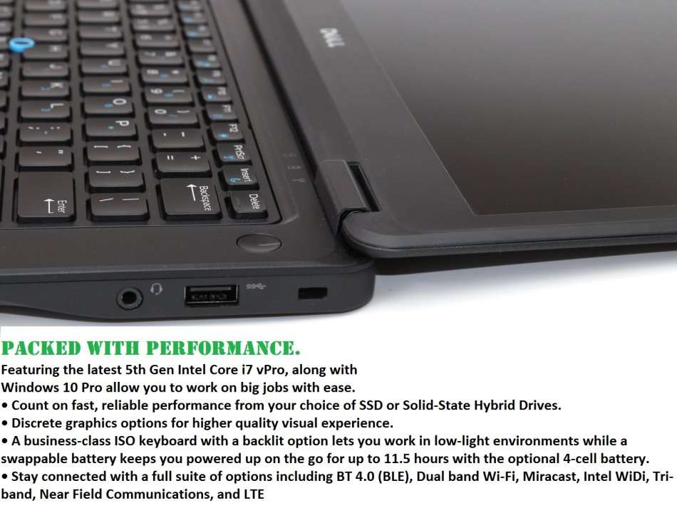 DELL LATITUDE E7450 , CORE I7-5600U @2.60GHz,8GB RAM ,500GB HDD, INTEL HD GRAPHICS 5500, FULL HD