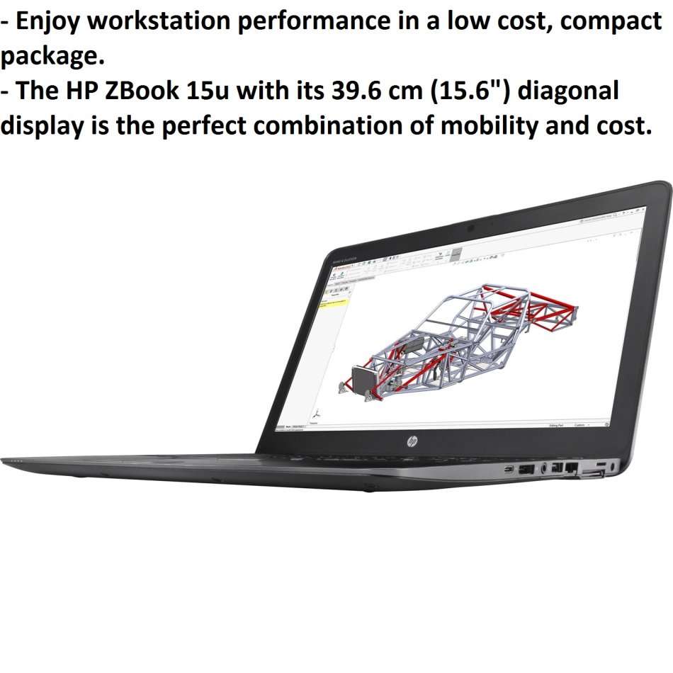HP ZBOOK 15U CORE I7-7600U @2.80GHz,16GB RAM,512GB SSD,2GB GDDRS AMD FIREPRO FULL HD