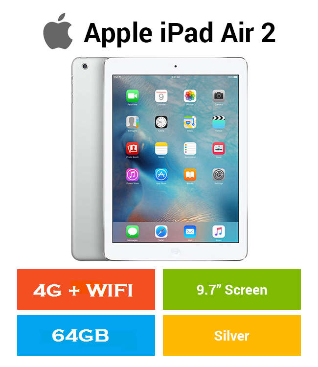 Apple iPad 2 , 64GB , WIFI + CELLULAR IN EXCELLENT CONDITION with COVER AND CHARGING CABLE