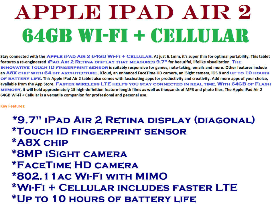 Apple iPad 2 , 64GB , WIFI + CELLULAR IN EXCELLENT CONDITION with COVER AND CHARGING CABLE