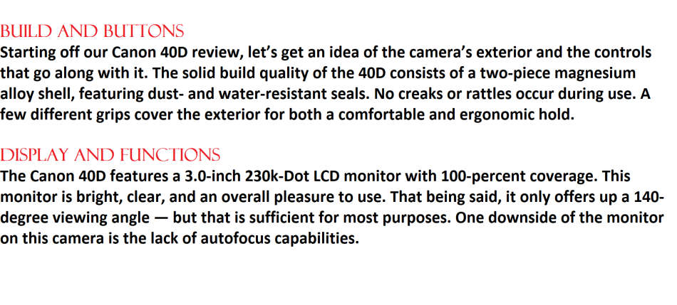 Canon EOS 40D 10.1MP DSLR with EF 18-55mm Canon Zoom Lens , 4GB MEMORY CARD IN EXCELLENT CONDITION