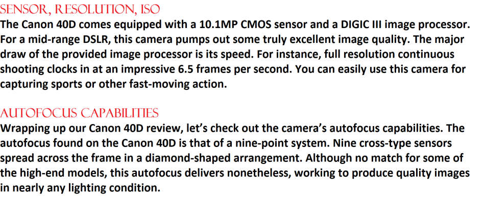 Canon EOS 40D 10.1MP DSLR with EF 18-55mm Canon Zoom Lens , 4GB MEMORY CARD IN EXCELLENT CONDITION