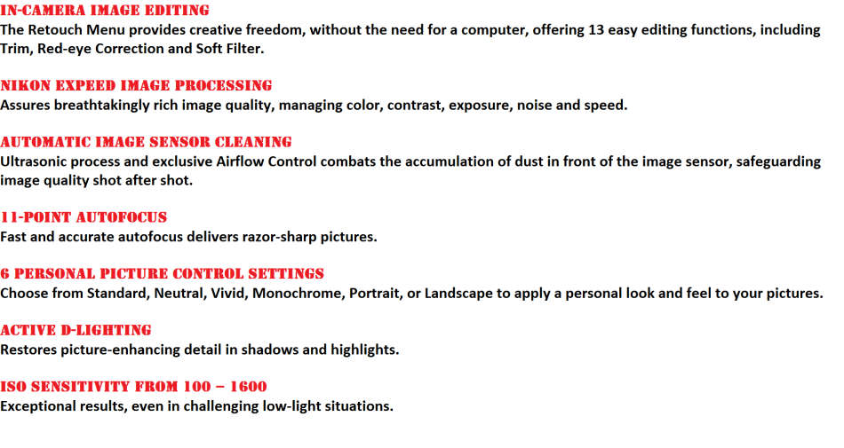 NIKON D3000 WITH 18-55MM ZOOM LENS IN VERY GOOD CONDITION