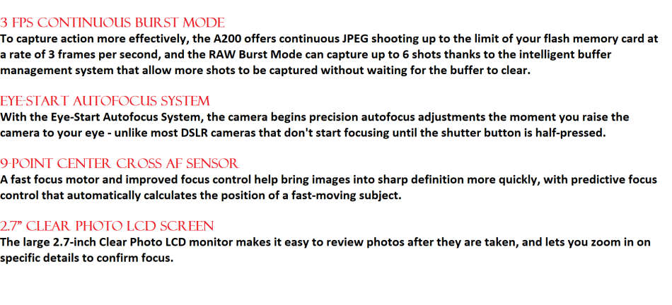 Sony Alpha DSLR-A200 SLR Digital Camera with Sony 18-70mm Lens WITH SONY BAG, VERY GOOD CONDITION