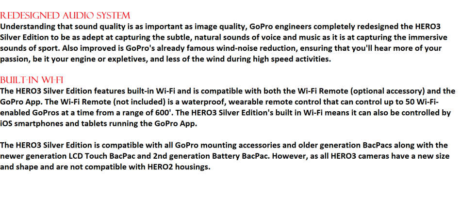 Gopro HERO 3 Silver Edition IN EXCELLENT CONDITION WITH HOUSING AND STAND