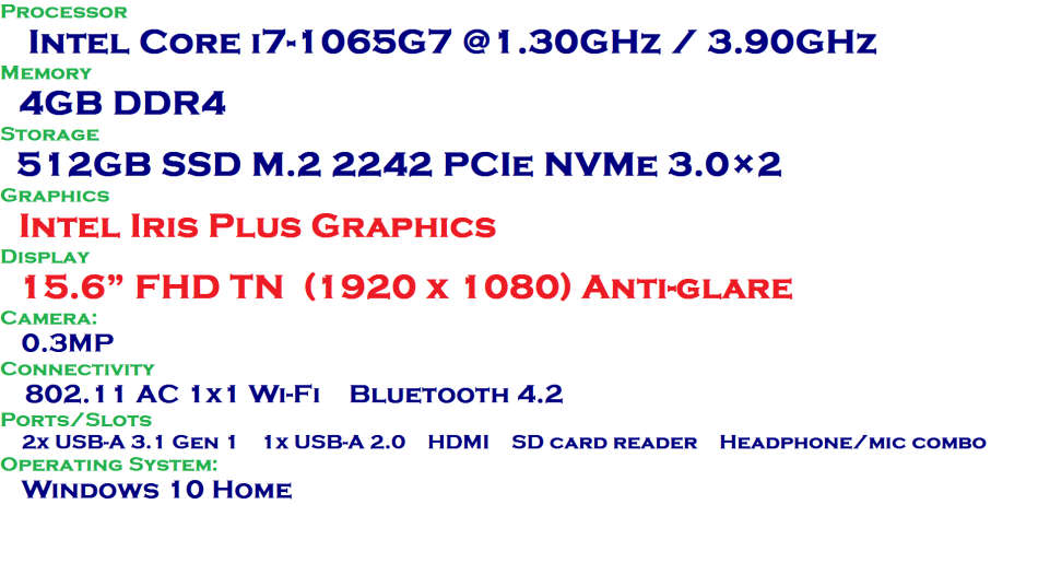 LENOVO IDEAPAD S145, 10TH GEN INTEL CORE I7-1065G7, 4GB RAM ,512GB SSD, FULL HD, BRAND NEW