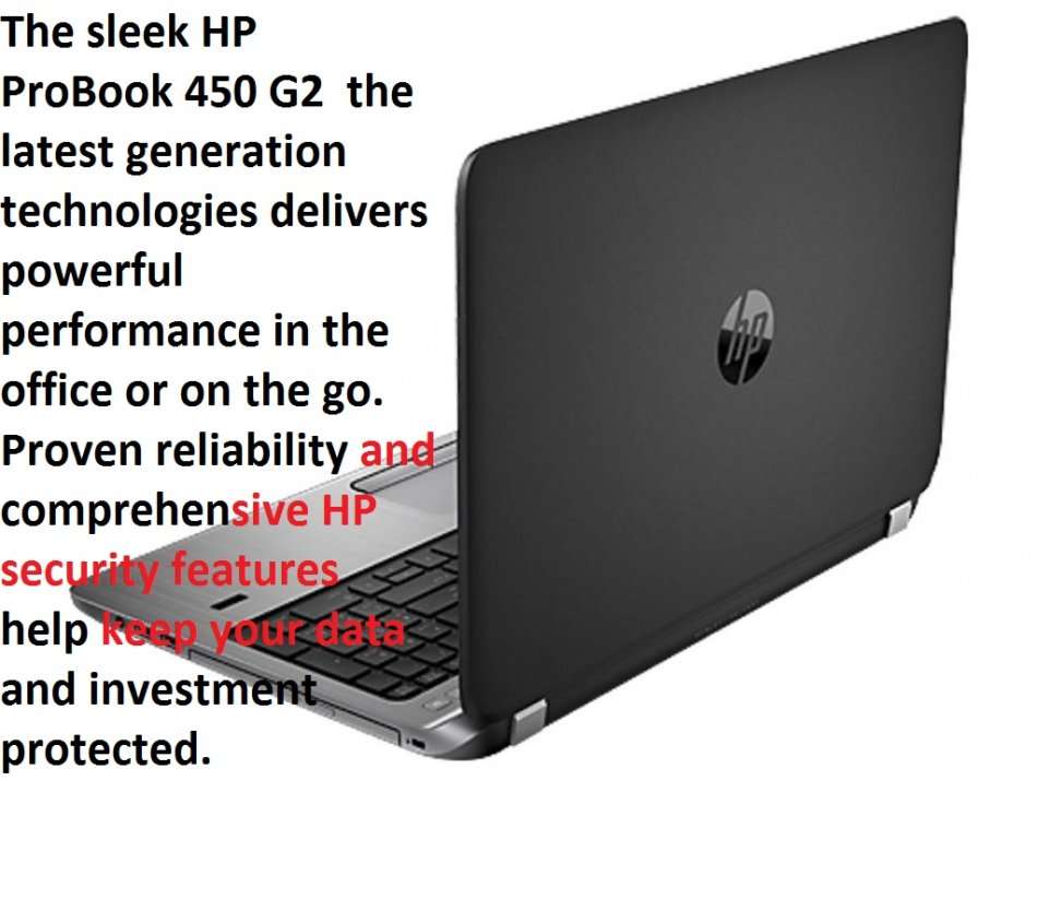HP Probook 450 G2 Intel Core i7-5500U @2.40GHz,4GB Ram,1TB HDD 2GB AMD Radeon R5