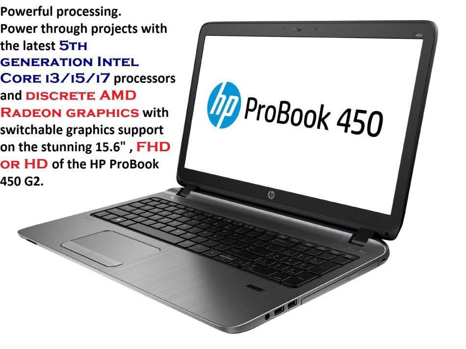 HP Probook 450 G2 Intel Core i7-5500U @2.40GHz,4GB Ram,1TB HDD 2GB AMD Radeon R5