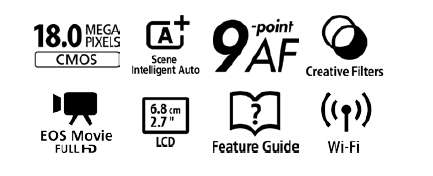 Canon EOS 4000D 18MP DSLR , FHD MOVIES, WIFI with EF-S 18-55mm  ZOOM LENS