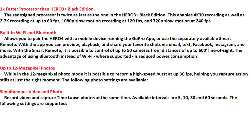 GoPro HERO4 WITH lots of ACCESSORIES