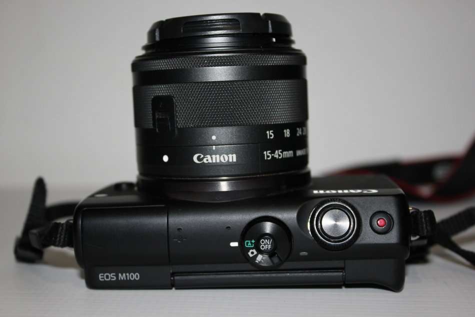 Canon EOS M100 Mirrorless Camera w/ 15-45mm Lens - Wi-Fi, Bluetooth, and NFC enabled