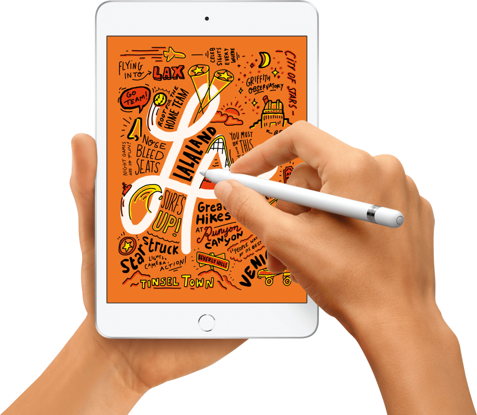 Apple iPad mini (5th Generation) with Wi-Fi - 64GB - Gold WITH APPLE PENCIL , NEW CONDITION