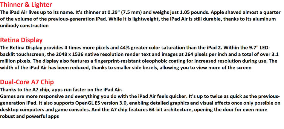 IPAD AIR , 16GB , WIFI  , VERY GOOD CONDITION