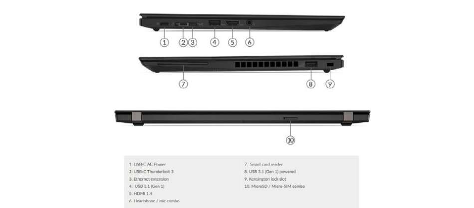 LENOVO THINKPAD T490s , 8TH GEN CORE I5-8365U @1.60GHz,16GB RAM,256GB SSD, 14" FHD TOUCH SCREEN