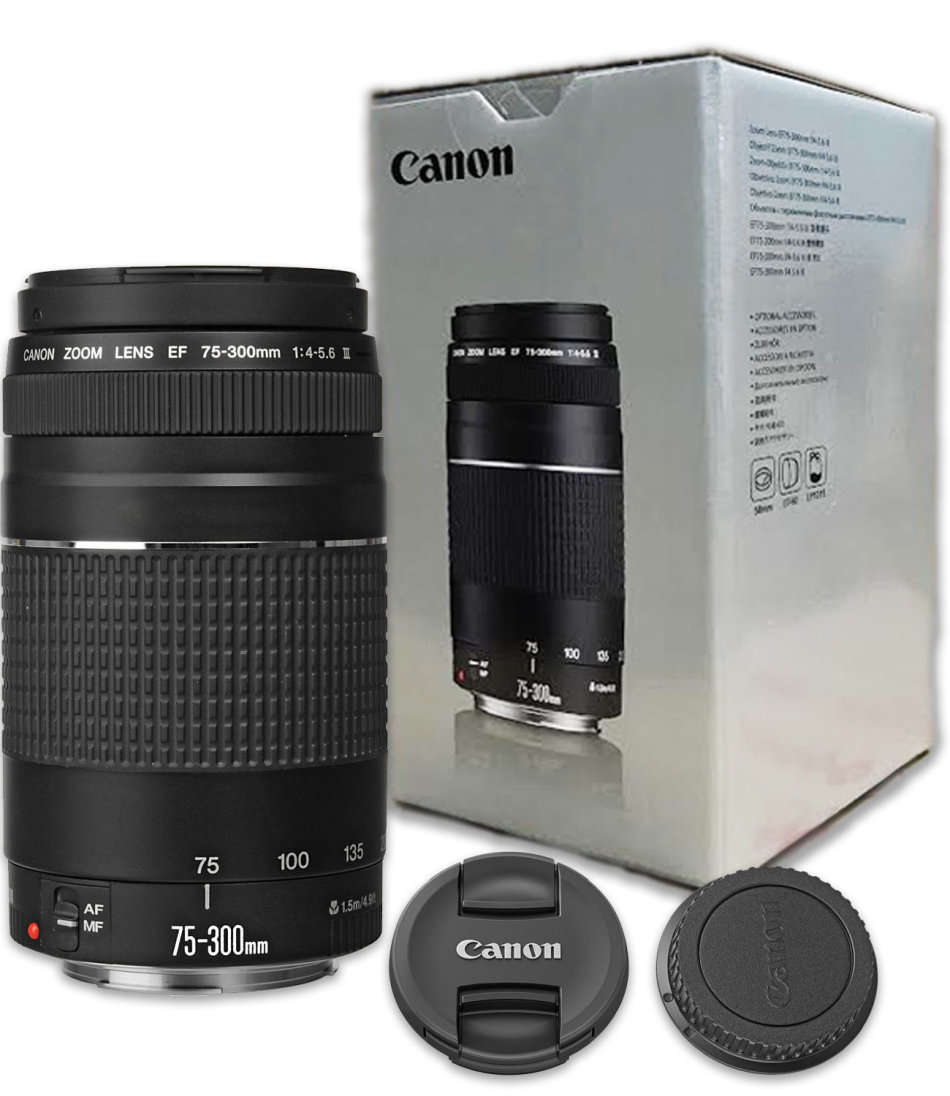 Canon EF 75-300mm f/4-5.6 III Telephoto Zoom Lens for Canon SLR Cameras , BRAND NEW  , BOXE