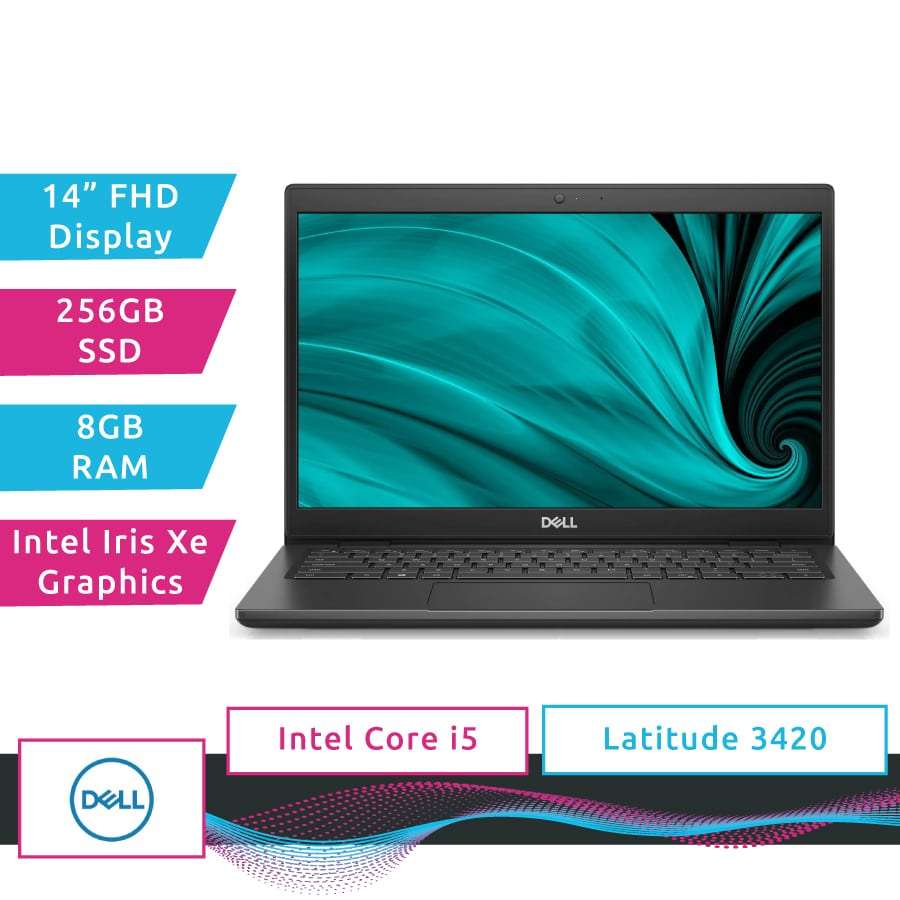Dell Latitude 3420 11th GEN Intel Core i5-1145G7 , 8GB RAM , 256GB SSD, Full HD 1920 X 1080
