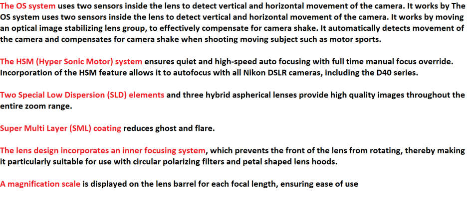 Sigma 18-200mm f/3.5-6.3 DC OS HSM Lens for Nikon Digital SLR  IN EXCELLENT CONDITON