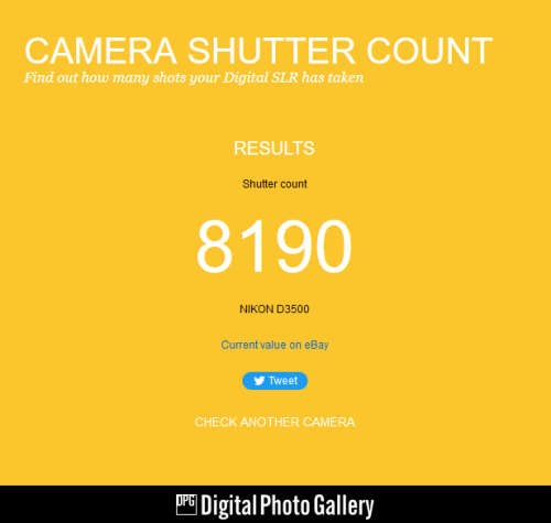 Nikon D3500 DSLR Camera with 18-55mm Lens VR LENS , ONLY 8190 SHUTTER COUNTS, COMING WITH A BAG