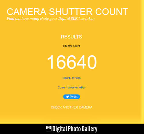 Nikon D7200 DX-format DSLR Body (Black) ,Low Shutter Count