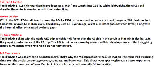 Apple iPad Air 2 Wi-Fi , 16GB