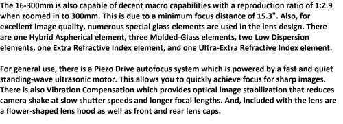 Tamron 16-300mm f/3.5-6.3 Di II VC PZD MACRO Lens for Canon Digital SLR Cameras