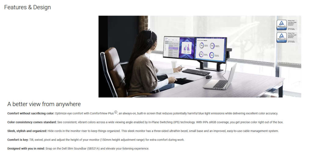 Dell 24` Monitor P2422H 1080p Full HD 60.47cm (23.8`)