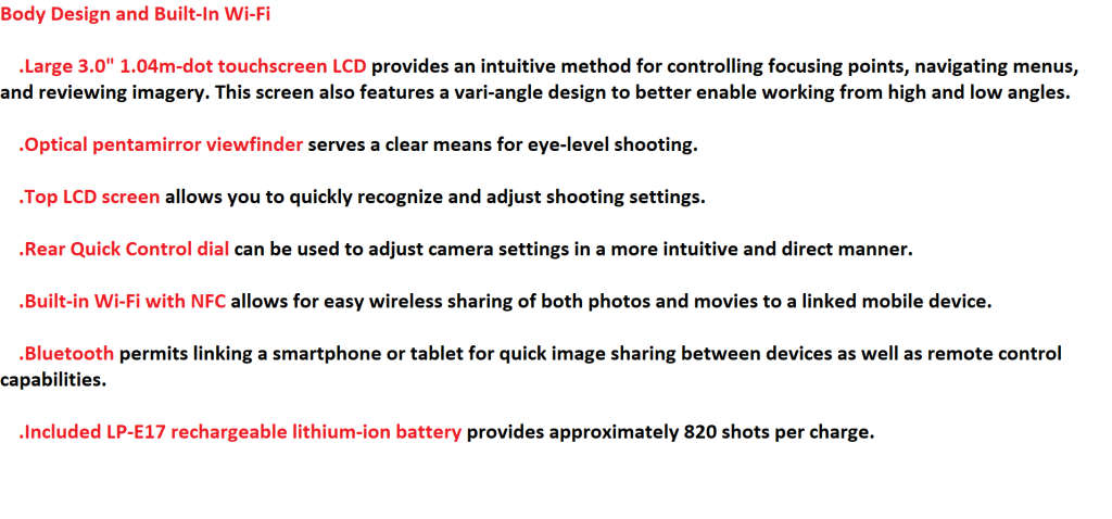 Canon EOS 77D DSLR Camera IN EXCELLENT CONDITION  COMING WITH CHARGER,