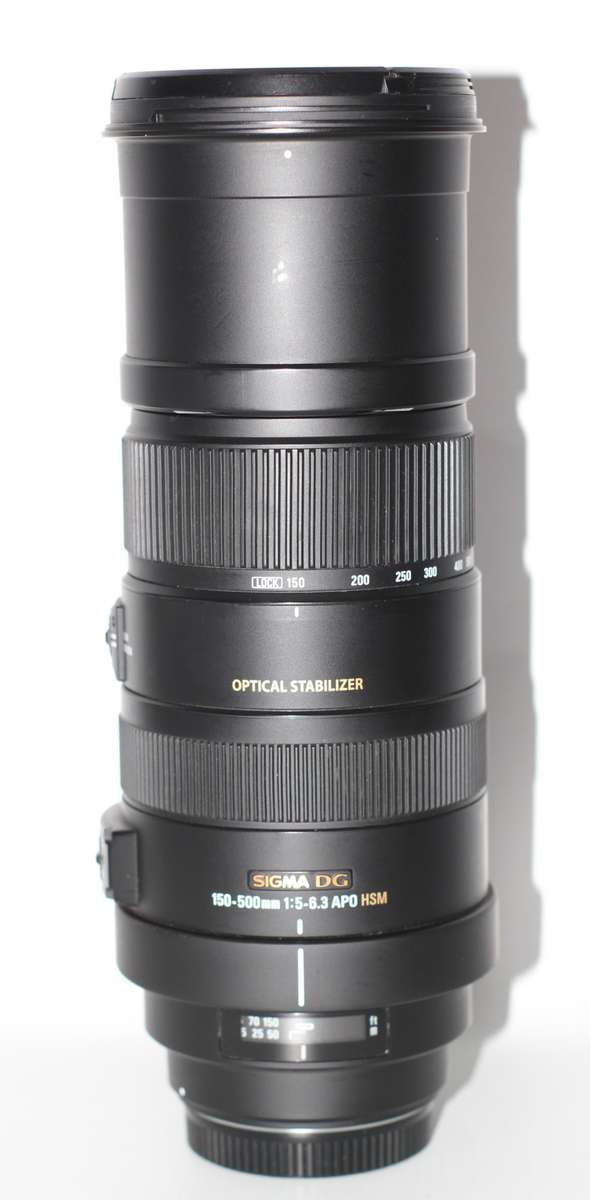 Sigma 150-500mm f/5-6.3 APO DG OS HSM Lens for Canon EF Mount  WITH Lens Support Collar Tripod