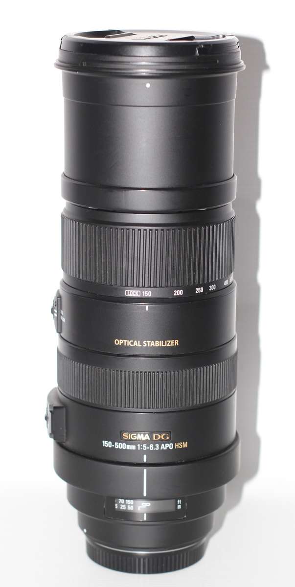 Sigma 150-500mm f/5-6.3 APO DG OS HSM Lens for Canon EF Mount  WITH Lens Support Collar Tripod