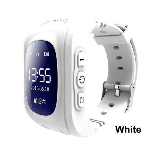 Q50 Anti-lost Children GPS + LBS Smart Watch SOS Call SIM Tracking Watch - White