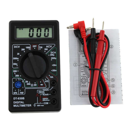 DT-830B LCD Digital Multimeter AC/DC 750/1000V Voltmeter Ammeter Volt Ohm Tester Digital Multimeter