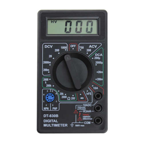 DT-830B LCD Digital Multimeter AC/DC 750/1000V Voltmeter Ammeter Volt Ohm Tester Digital Multimeter