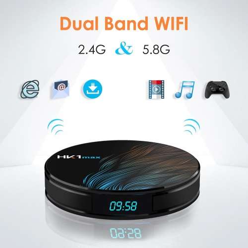 HK1 Mini Quad Core 2+16GB 4K HD WiFi TV Set-Top Box Media Player for Android 9.0