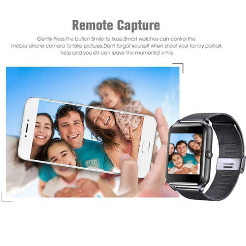 Z60 Bluetooth Smart Watch SIM Phone Mate Stainless Steel For IOS Android - Black, Gold and Silver