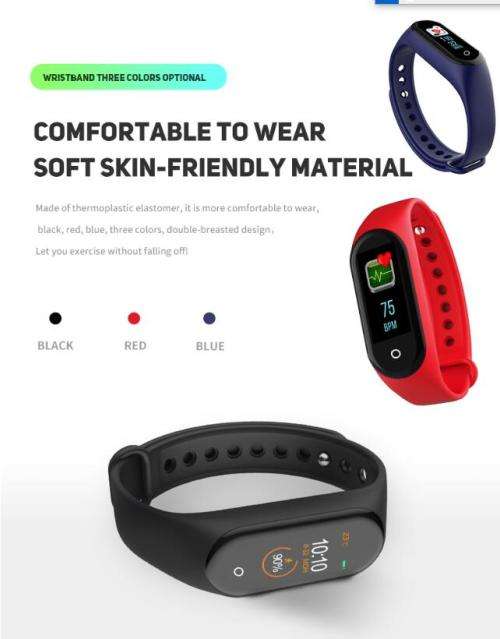 M4 Smart Band Watch Bracelet Blood Pressure Heart Rate Fitness Tracker Wristband