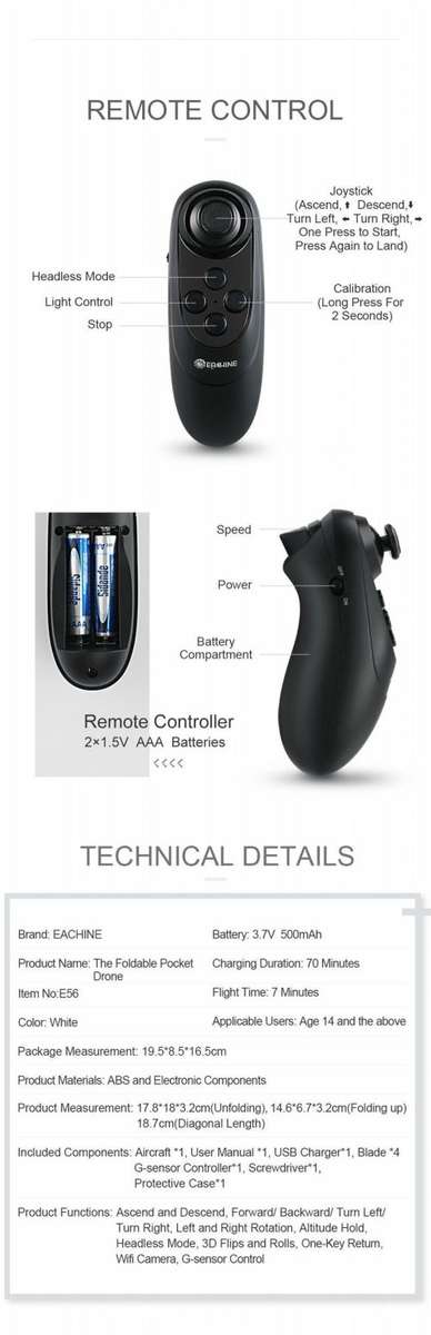 720P WIFI FPV Selfie Drone With Gravity Sensor Altitude Hold Mode RC Quadcopter RTF