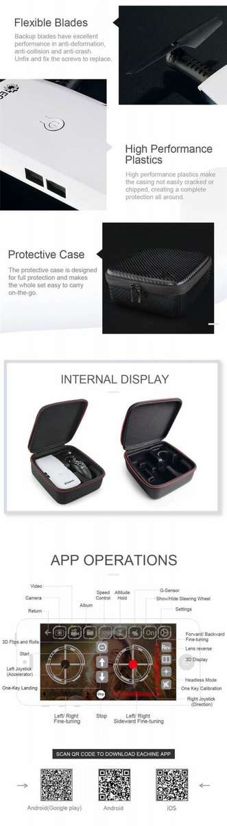 720P WIFI FPV Selfie Drone With Gravity Sensor Altitude Hold Mode RC Quadcopter RTF