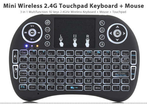 Mini 2.4G Wireless Keyboard Touchpad Remote for Smart TV and Android TV Box